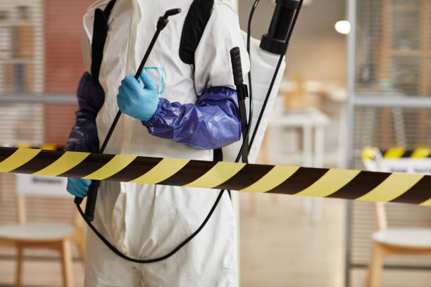 Professional Biohazard Cleanup technician working in Trenton, IL